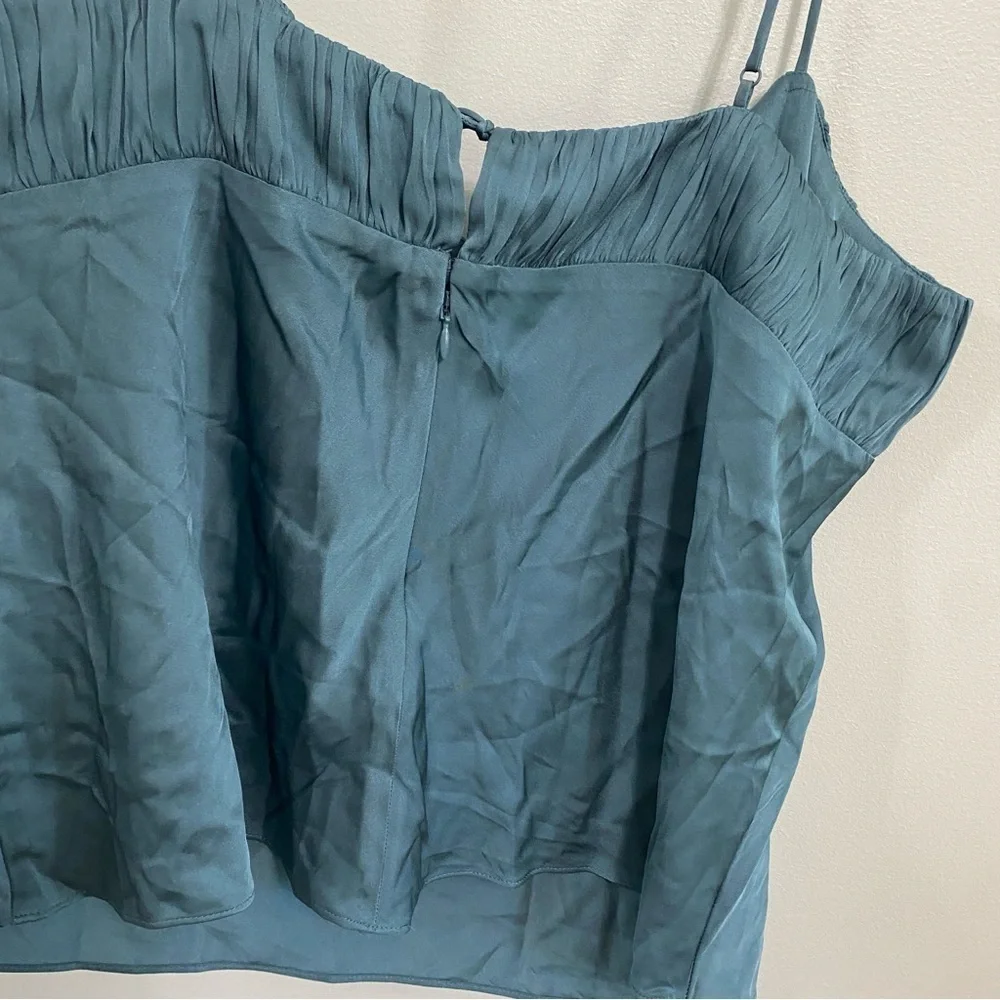 J. Crew Gathered Stretch Cropped Silk Camisole size 20